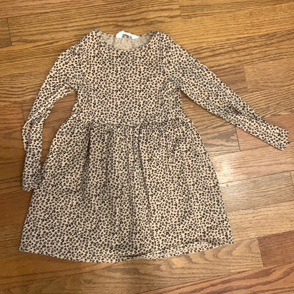 H&M animal print brown dress 6x-7